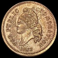 1863 Civil War Token - Liberty Head UNCIRCULATED UNCIRCULATED