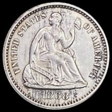 1868 Seated Liberty Half Dime UNCIRCULATED UNCIRCULATED