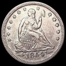 1854 Arrows Seated Liberty Quarter CLOSELY UNCIRCULATED