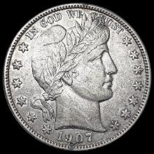 1907-O Barber Half Dollar CLOSELY UNCIRCULATED