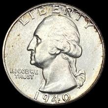 1940 Washington Quarter GEM BU