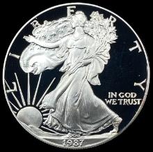 1987-S American Silver Eagle GEM PROOF