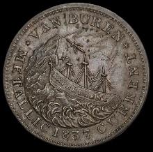 1837 Van Buren Hard Times Token
