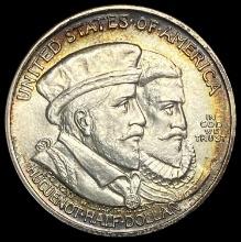 1924 Huguenot-Walloon Half Dollar GEM BU