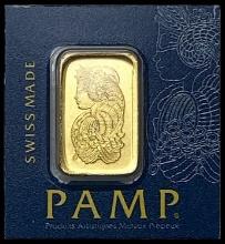 These images show a PAMP Suisse 1g Gold HIGH GRADE