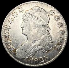 1825 Capped Bust Half Dollar LIGHTLY CIRCULATED