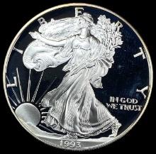 1993-P American Silver Eagle GEM PROOF