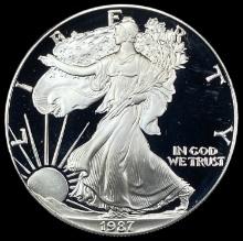 1987-S American Silver Eagle GEM PROOF
