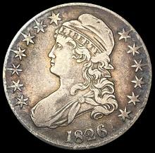 1826 Capped Bust Half Dollar NEARLY UNCIRCULATED