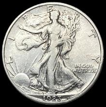 1923-S Walking Liberty Half Dollar CHOICE AU