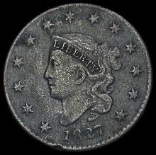 1827 Matron Head Large Cent NICELY CIRCULATED