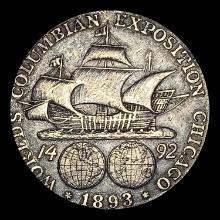 1893 Silver Columbian Exposition Half Dollar GEM BU