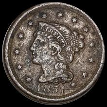 1851 Braided Hair Large Cent UNCIRCULATED