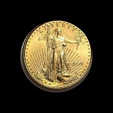 1999 1/10 oz Gold American Eagle $5 SUPERB GEM BU