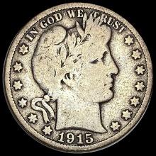 1915-S Silver Barber Half Dollar NICELY CIRCULATED