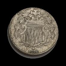 1876 Shield Nickel NICELY CIRCULATED