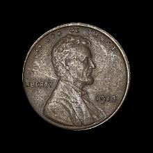 1913 Lincoln Wheat Cent LIGHTLY CIRCULATED