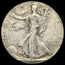 1936 Silver Half Dollar Walking Liberty NEARLY UNCIRCULATED
