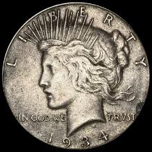 1934-S Silver Peace Dollar GEM BU