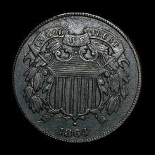 1864 Two-Cent Piece CLOSELY UNCIRCULATED