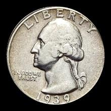1939-D Silver Washington Quarter NEARLY UNCIRCULATED