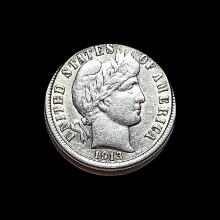 1913 Barber Dime CLOSELY UNCIRCULATED
