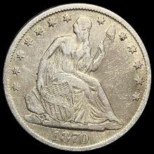 1870 Seated Liberty Half Dollar NEARLY UNCIRCULATED