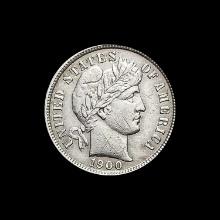 1900-S Silver Barber Dime CHOICE AU
