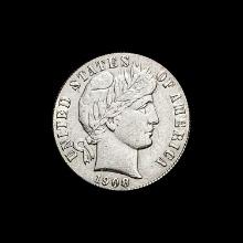 1908-D Silver Barber Dime CLOSELY UNCIRCULATED