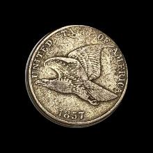1857 Copper-Nickel Flying Eagle Cent LIGHTLY CIRCULATED