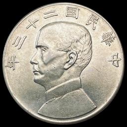 1934 Chinese Silver Dollar UNCIRCULATED