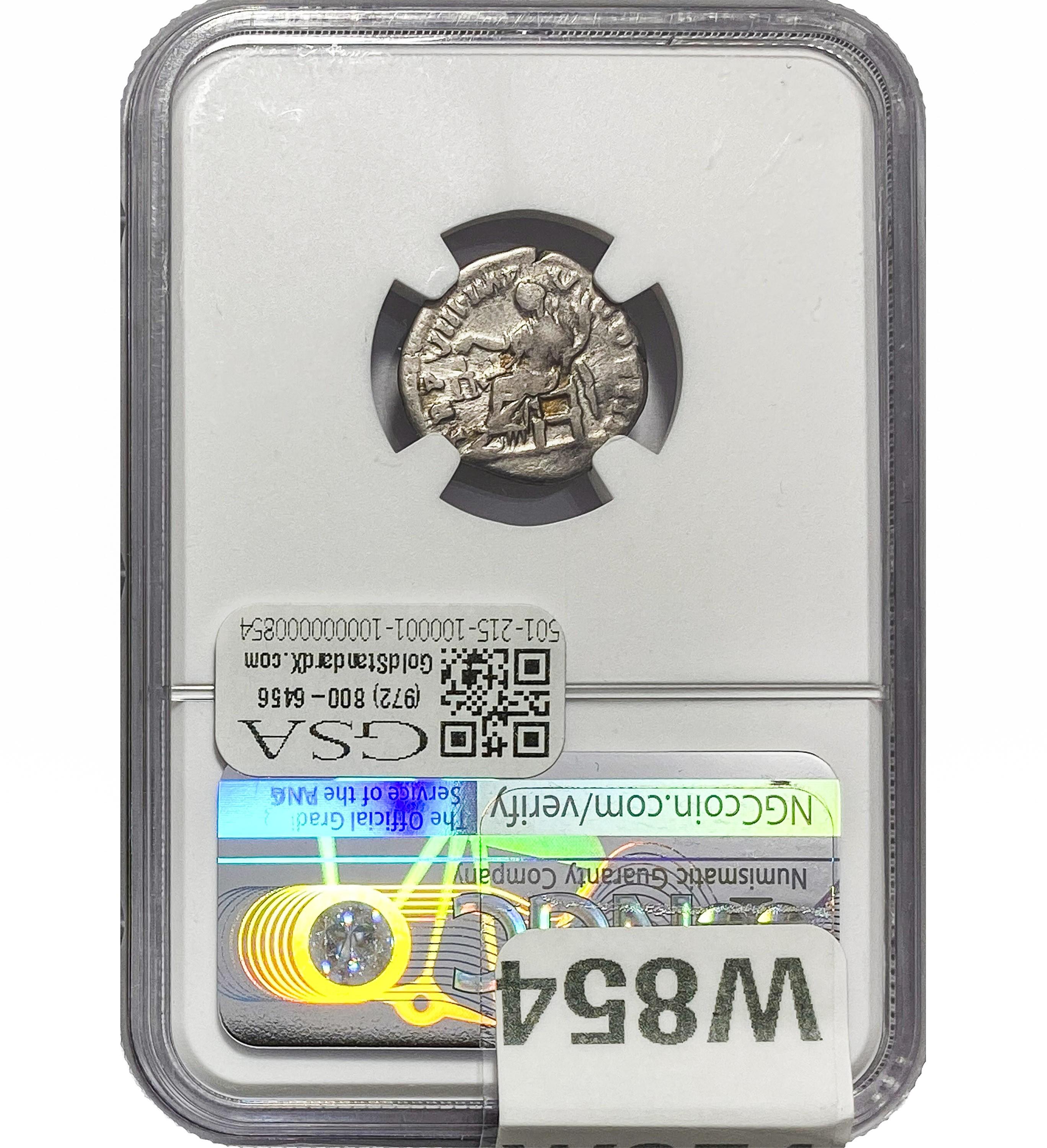Roman Lucius Verus, AD 161-169 Silver Denarius