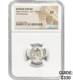 Roman Sept. Severus, AD 193-211 Silver Denarius
