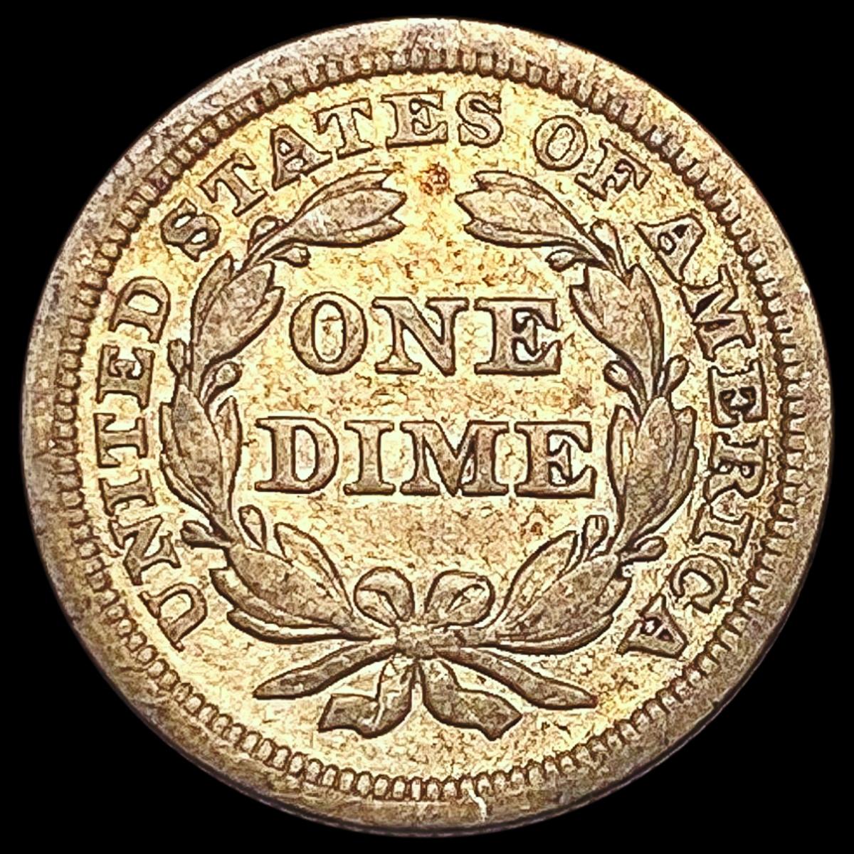 1853 Arrows Seated Liberty Dime LIGHTLY CIRCULATED