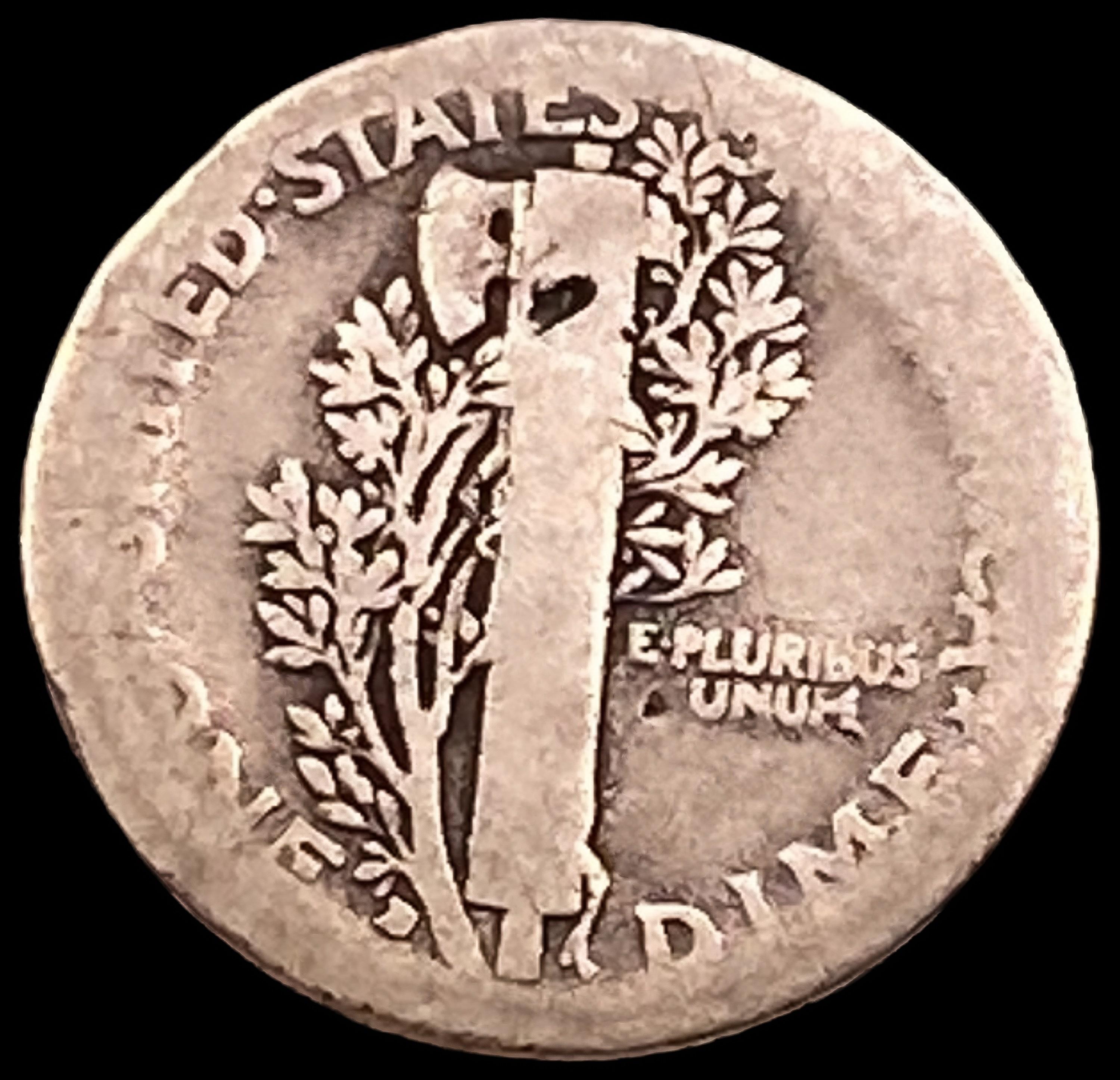 1916-D Mercury Dime NICELY CIRCULATED+
