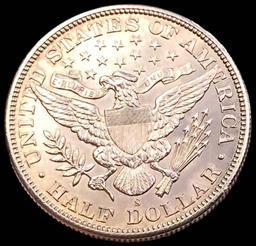 1895-S Barber Half Dollar GEM BU