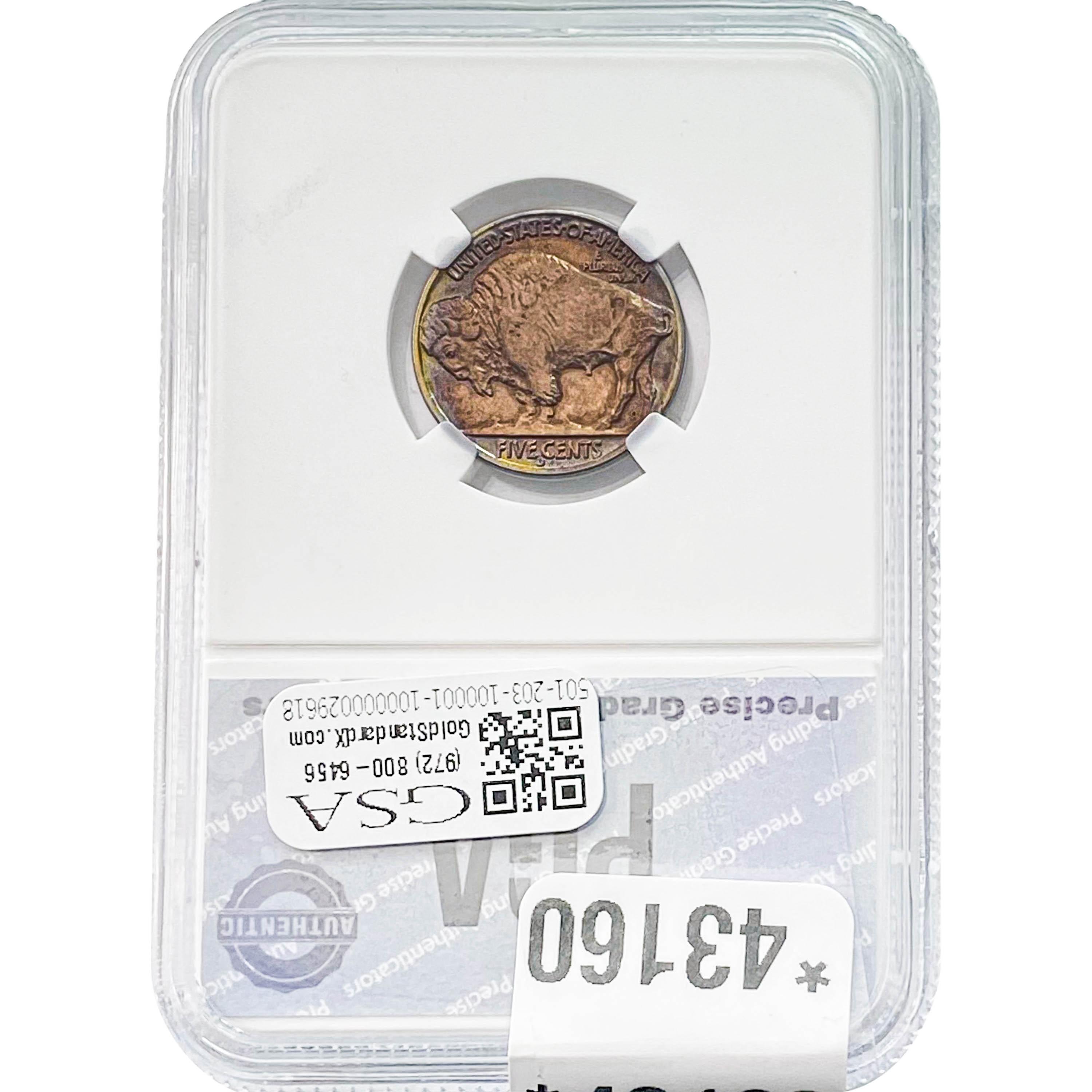 1938-D/D Buffalo Nickel PGA MS66