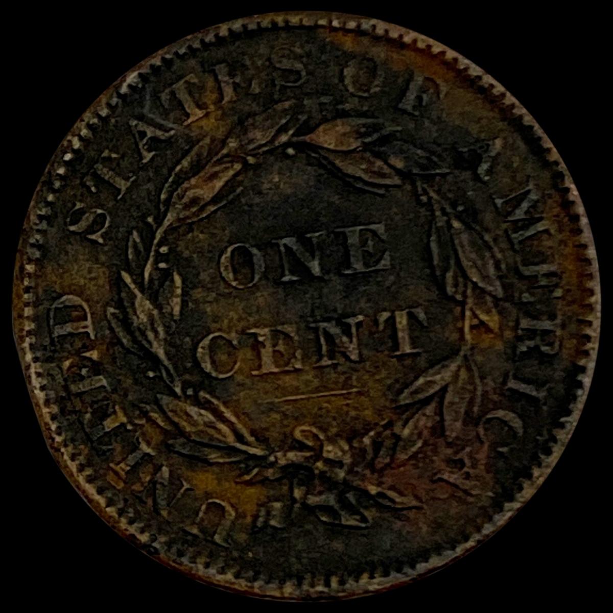 1836 Coronet Head Large Cent CLOSELY UNCIRCULATED CLOSELY UNCIRCULATED