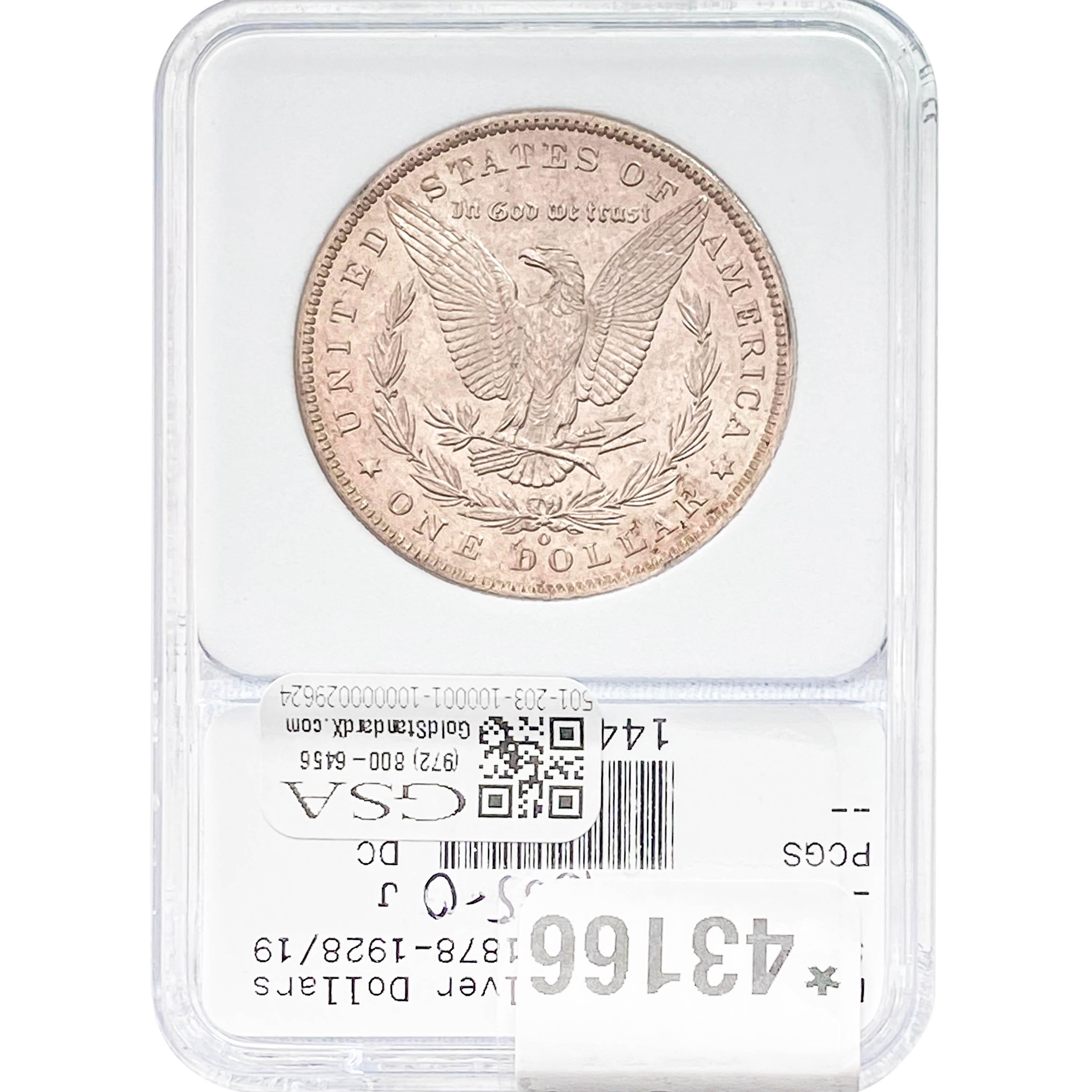 1885-O Morgan Silver Dollar NNC MS-65