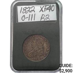 1822 Capped Bust Half Dollar GSA XF40