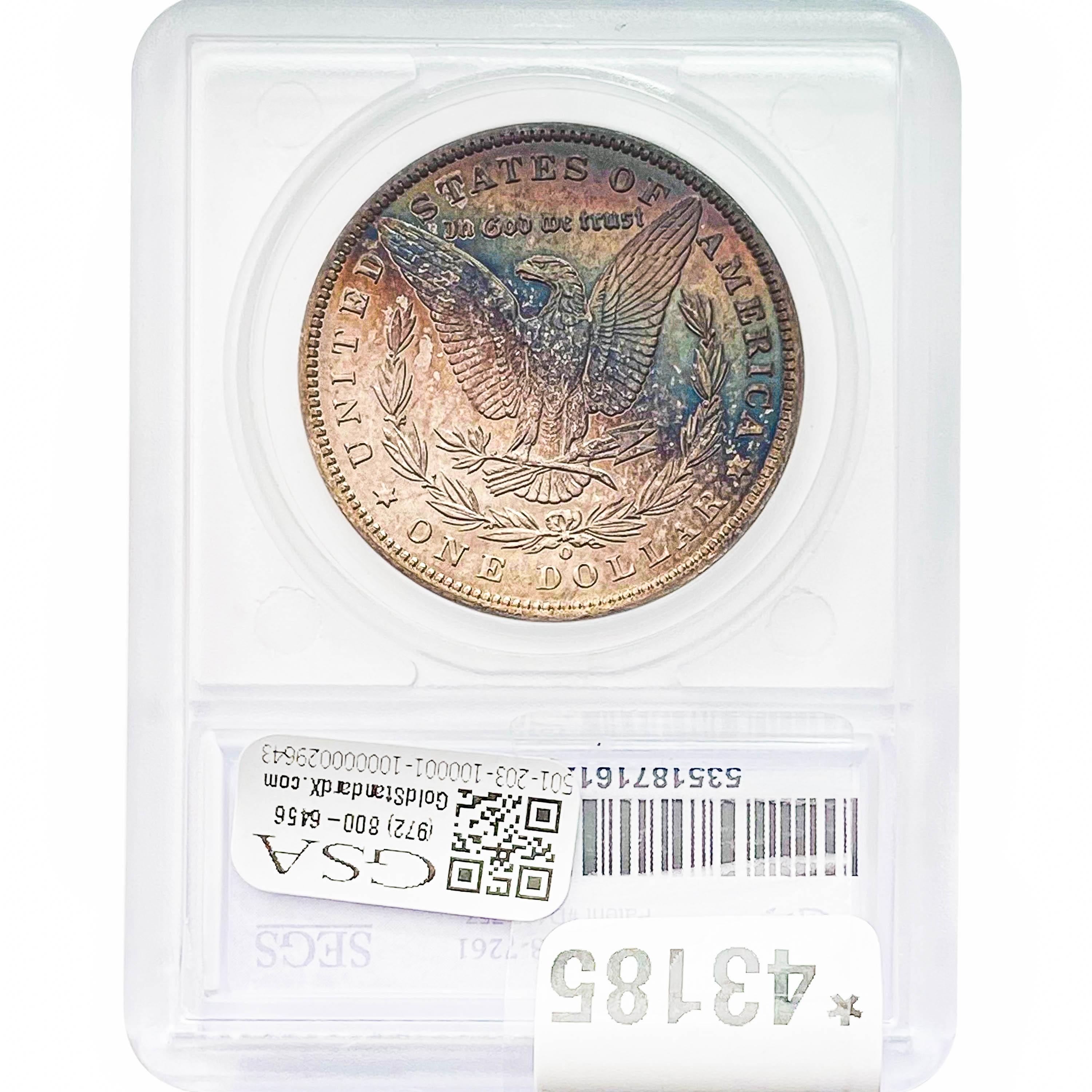 1890-O Morgan Silver Dollar SEGS MS-65+