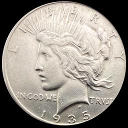 1935 Silver Peace Dollar CLOSELY UNCIRCULATED