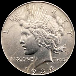 1934 Peace Silver Dollar CHOICE BU