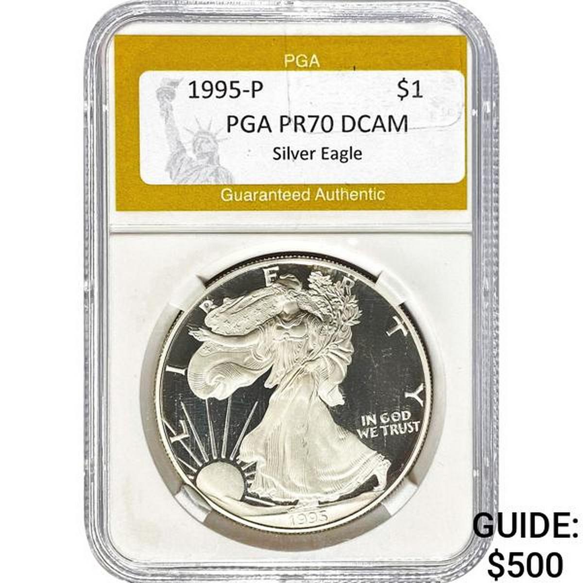 1995-P Silver Eagle PGA PR70 DCAM