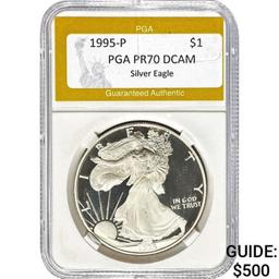 1995-P Silver Eagle PGA PR70 DCAM