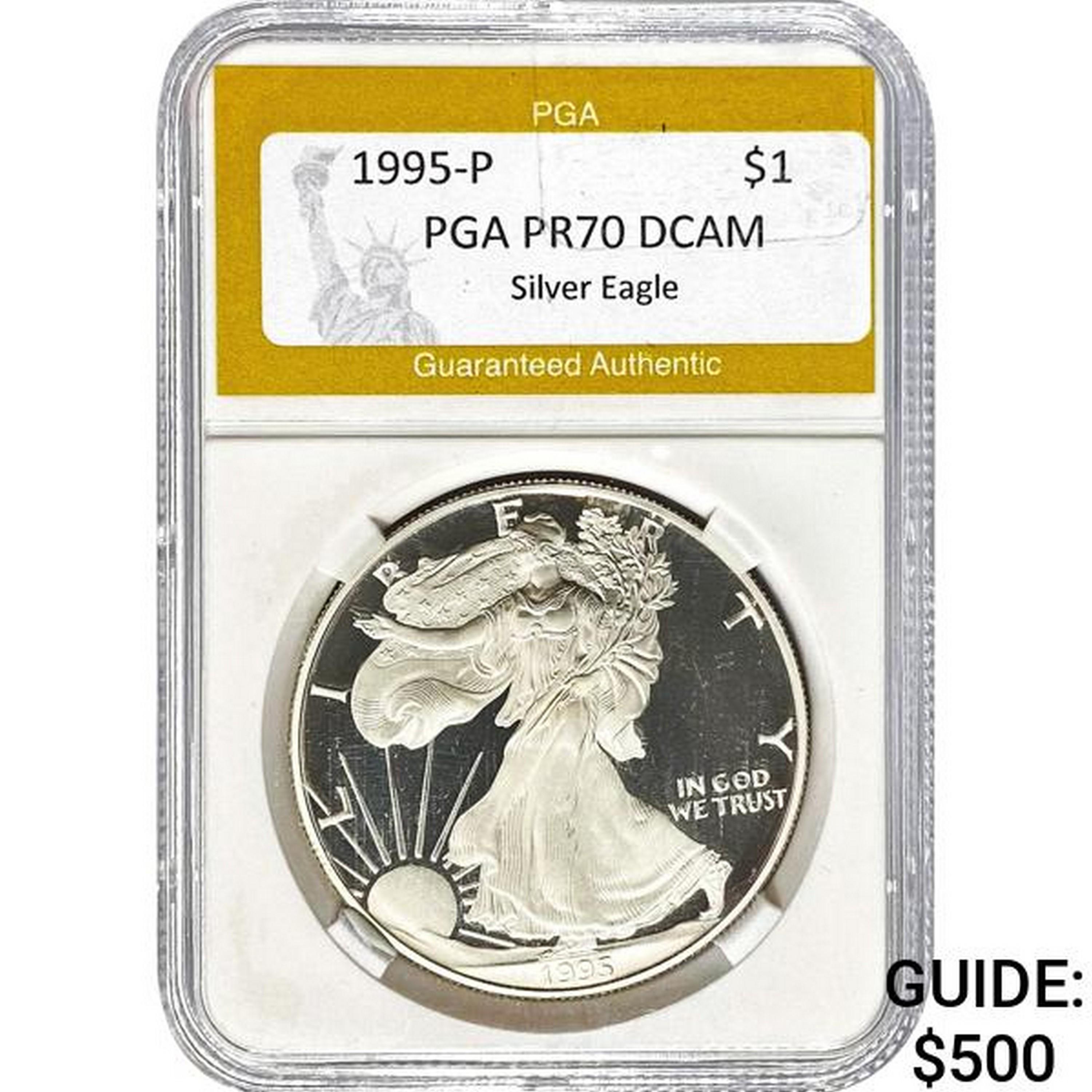 1995-P Silver Eagle PGA PR70 DCAM