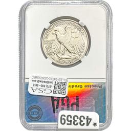 1939-D Walking Liberty Half Dollar PGA M