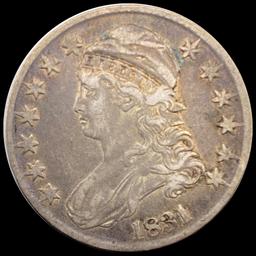 1831 Capped Bust Half Dollar LIGHTLY CIRCULATED