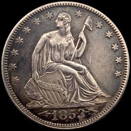 1853 Arrows Seated Liberty Half Dollar UNCIRCULATED