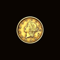 1849 Gold $1 Type 1 CHOICE AU